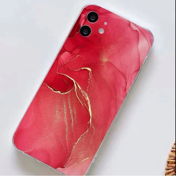 5/20$ Shein iPhone XR Red Marble Phone Case❤️ - Picture 2 of 5